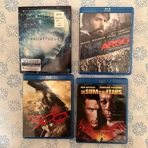 57. Movies Blue-Ray 4 for the price of one.